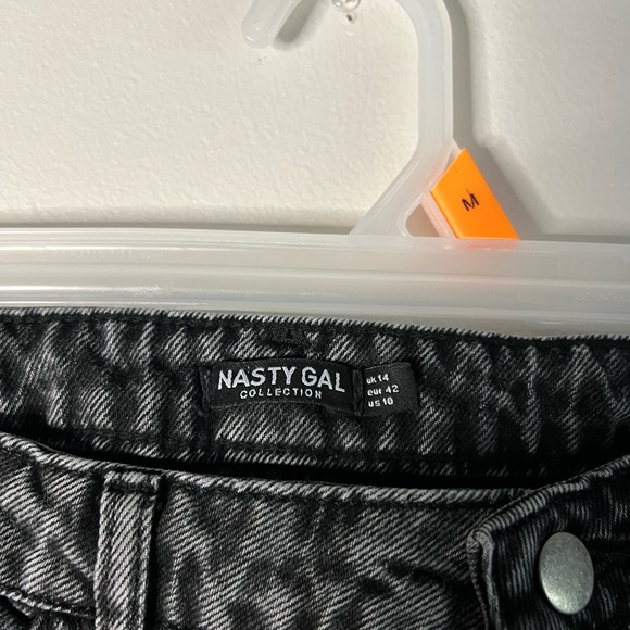 Nasty Gal Women’s Black Fringe Jeans - Picture 2 of 3